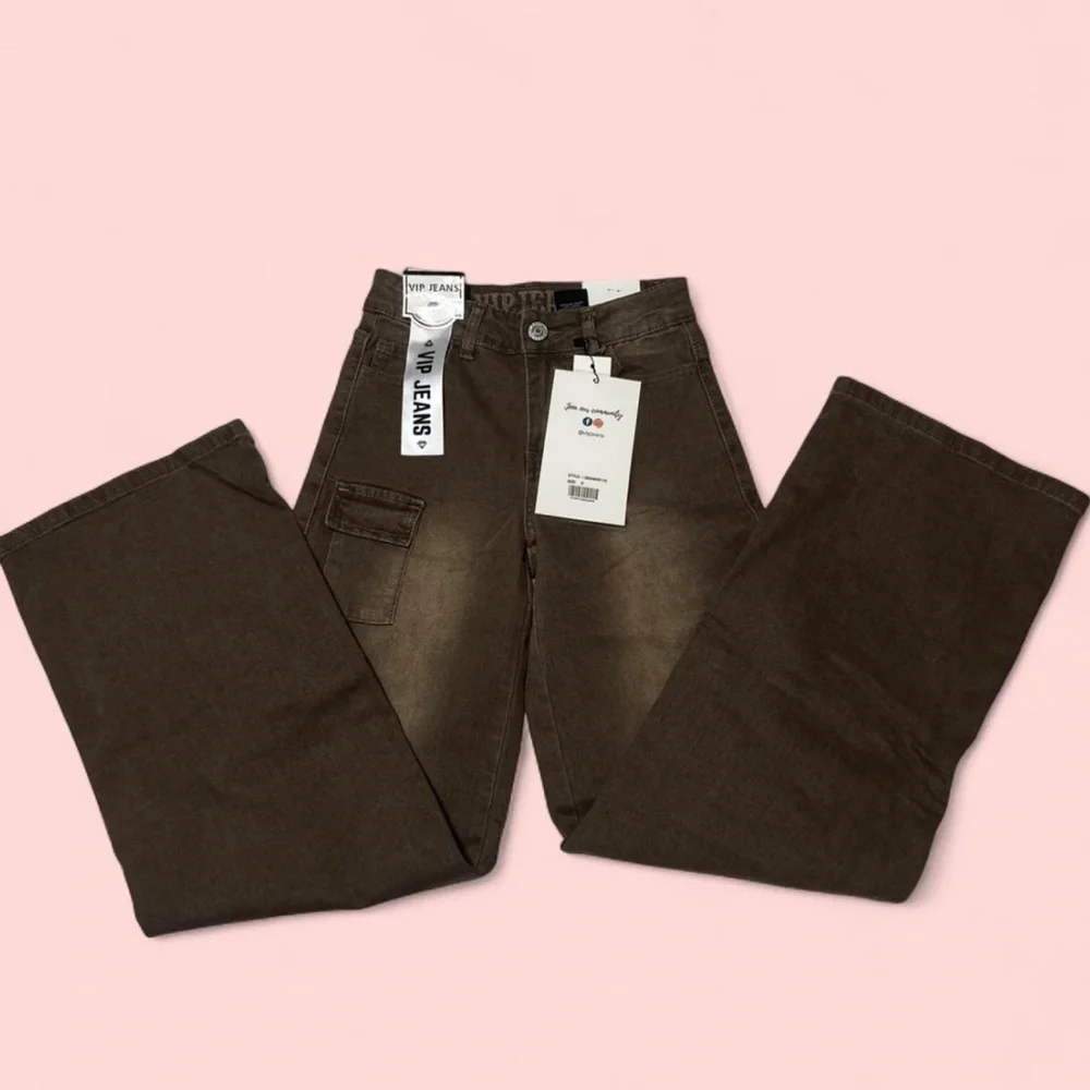 Brown Cargo Pants - Picture 2 of 3